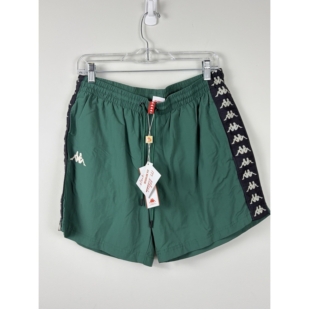 Kappa Banda Coney Nylon Active Shorts Men's Size XL Green